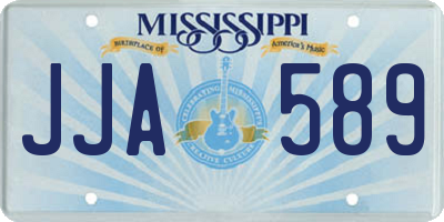 MS license plate JJA589