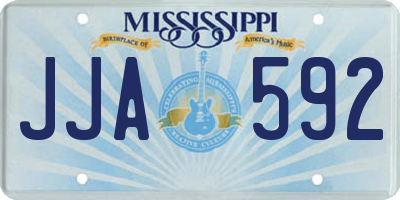 MS license plate JJA592