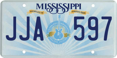 MS license plate JJA597