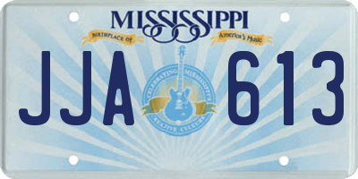 MS license plate JJA613