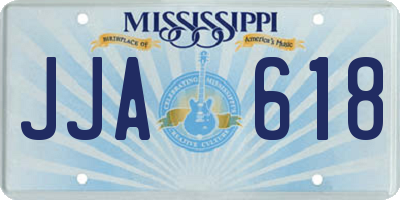 MS license plate JJA618