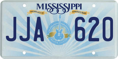 MS license plate JJA620