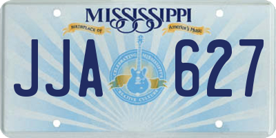 MS license plate JJA627