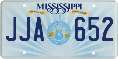 MS license plate JJA652
