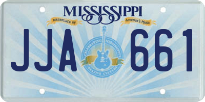MS license plate JJA661