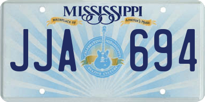 MS license plate JJA694