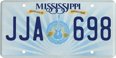 MS license plate JJA698