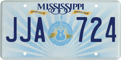 MS license plate JJA724