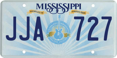 MS license plate JJA727