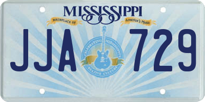 MS license plate JJA729
