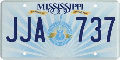 MS license plate JJA737