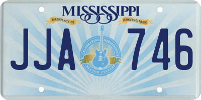 MS license plate JJA746