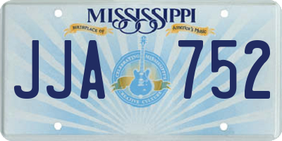 MS license plate JJA752