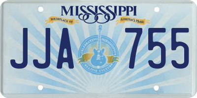 MS license plate JJA755