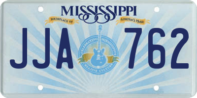 MS license plate JJA762