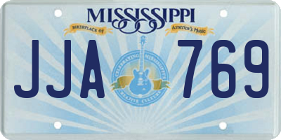 MS license plate JJA769