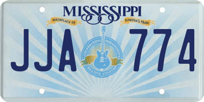 MS license plate JJA774