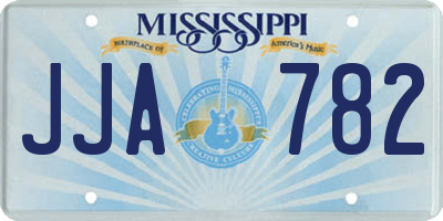 MS license plate JJA782