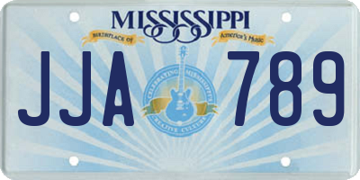 MS license plate JJA789