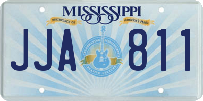 MS license plate JJA811