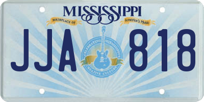 MS license plate JJA818