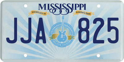 MS license plate JJA825