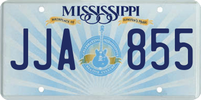 MS license plate JJA855
