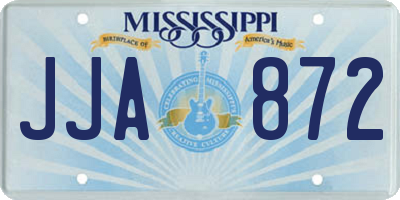 MS license plate JJA872