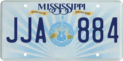 MS license plate JJA884