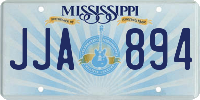 MS license plate JJA894