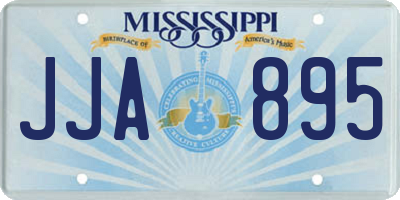 MS license plate JJA895