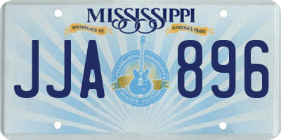 MS license plate JJA896