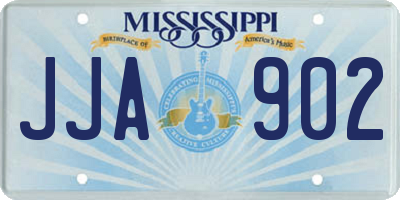MS license plate JJA902