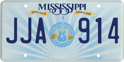 MS license plate JJA914