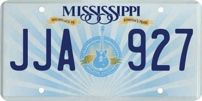 MS license plate JJA927