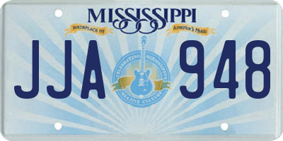 MS license plate JJA948