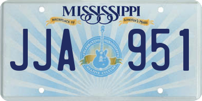 MS license plate JJA951