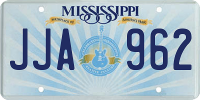 MS license plate JJA962