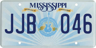 MS license plate JJB046