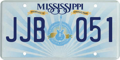 MS license plate JJB051