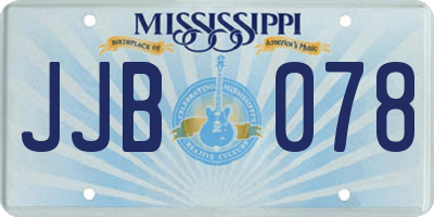 MS license plate JJB078