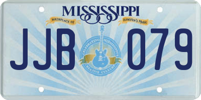 MS license plate JJB079