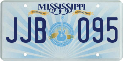 MS license plate JJB095
