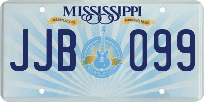 MS license plate JJB099