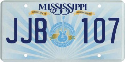 MS license plate JJB107
