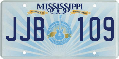 MS license plate JJB109