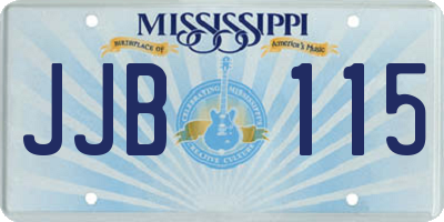 MS license plate JJB115