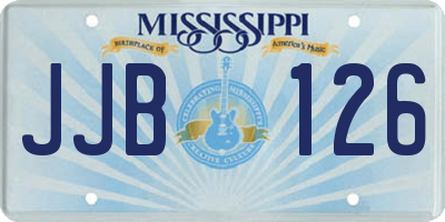 MS license plate JJB126