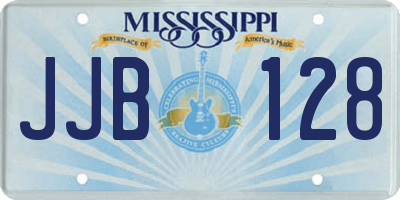 MS license plate JJB128