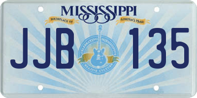 MS license plate JJB135